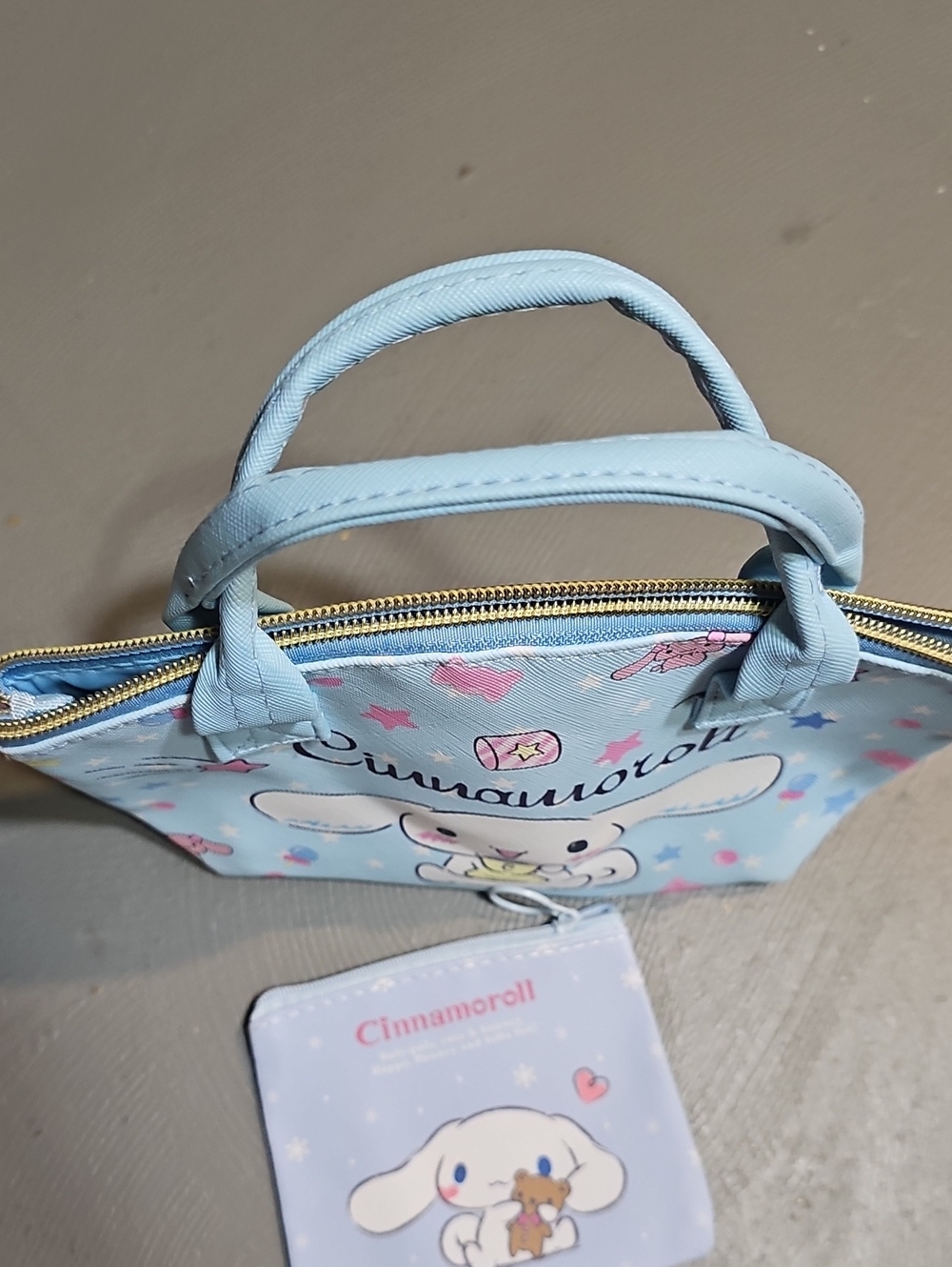 Sanrio Cinnamoroll Satchel & Matching Wallet Coin Purse Set Kawaii Cute - Picture 3 of 10